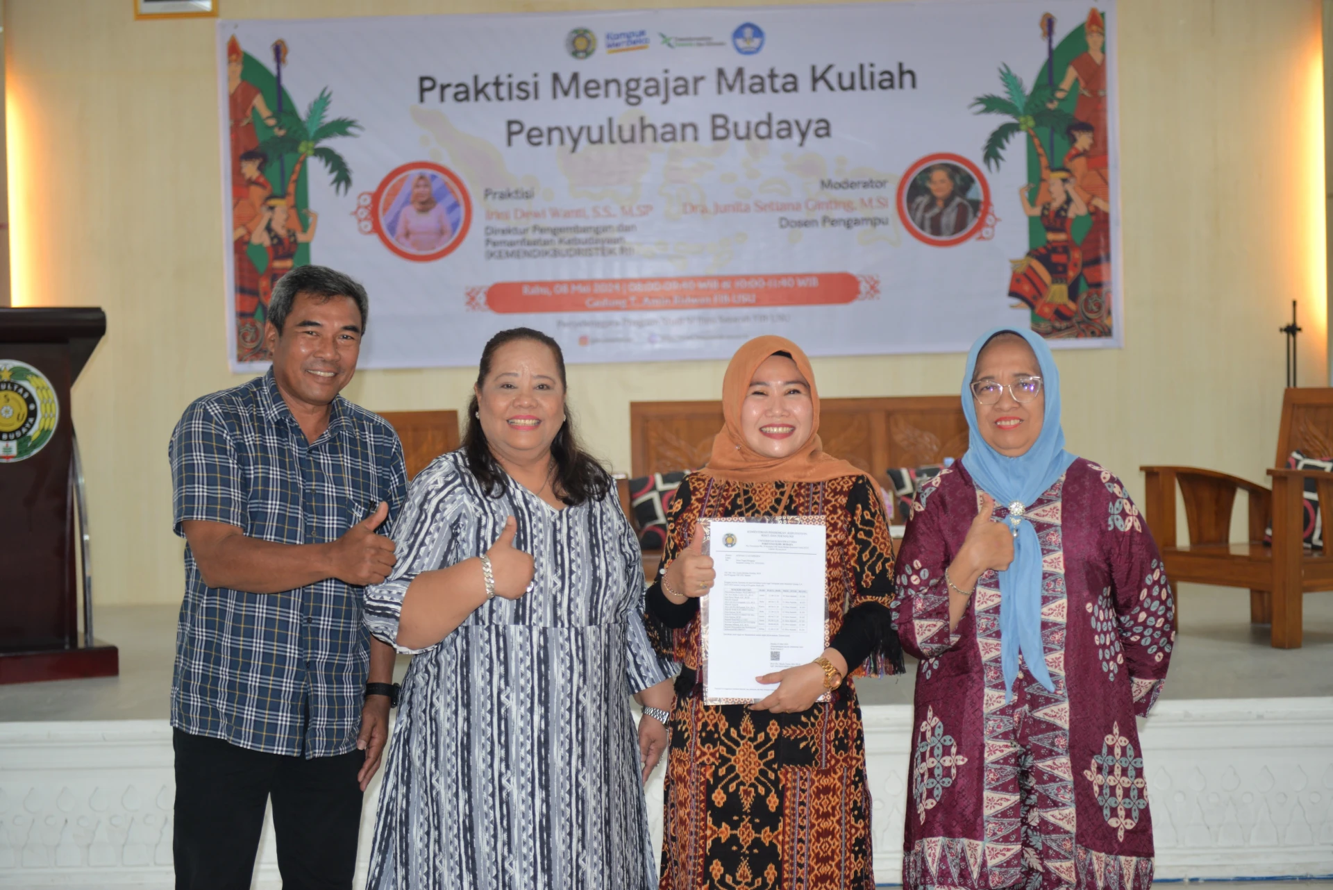 Practitioner Teaching Cultural Extension Courses of Historical Science Study Program, Faculty of Cultural Sciences, Universitas Sumatra Utara
